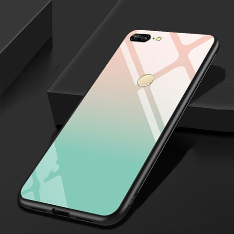 Carcasa Bumper Funda Silicona Espejo para Huawei Honor 9 Lite Cian