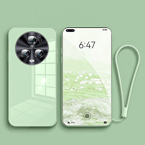 Carcasa Bumper Funda Silicona Espejo para Huawei Honor Magic5 Pro 5G Verde