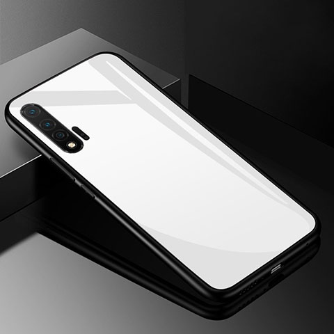 Carcasa Bumper Funda Silicona Espejo para Huawei Nova 6 5G Blanco