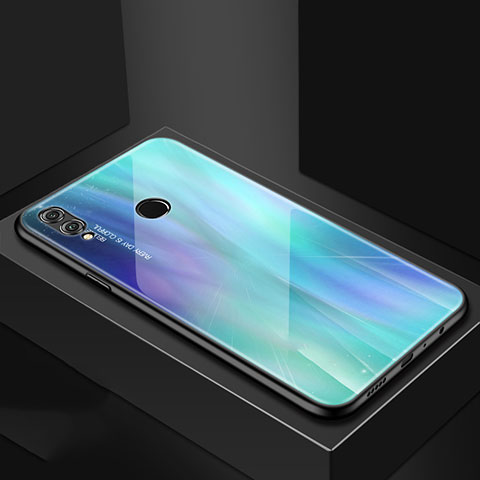 Carcasa Bumper Funda Silicona Espejo para Huawei P Smart (2019) Azul