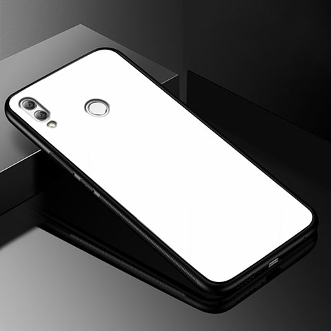 Carcasa Bumper Funda Silicona Espejo para Huawei Y9 (2019) Blanco