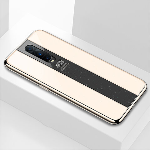 Carcasa Bumper Funda Silicona Espejo para Oppo R17 Pro Oro