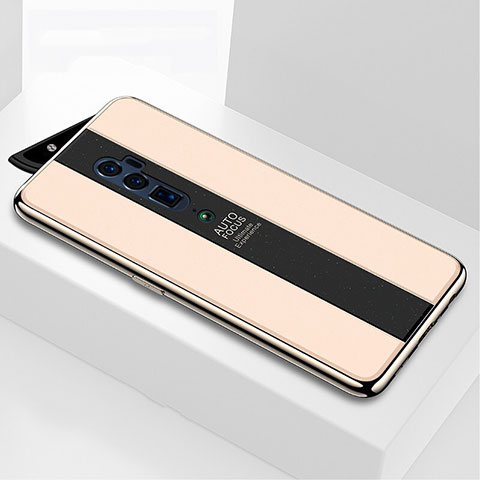 Carcasa Bumper Funda Silicona Espejo para Oppo Reno 10X Zoom Oro