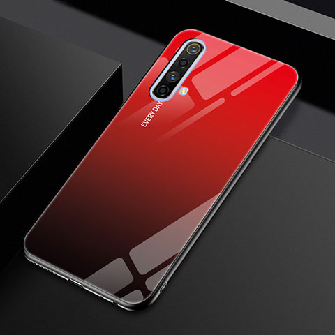 Carcasa Bumper Funda Silicona Espejo para Realme X3 SuperZoom Rojo