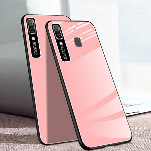 Carcasa Bumper Funda Silicona Espejo para Samsung Galaxy A20e Rosa