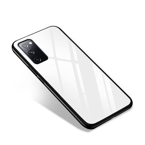 Carcasa Bumper Funda Silicona Espejo para Samsung Galaxy S20 FE 4G Blanco