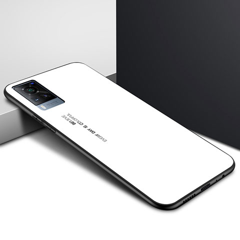 Carcasa Bumper Funda Silicona Espejo para Vivo X60T 5G Blanco