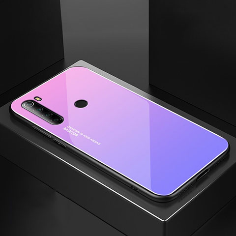 Carcasa Bumper Funda Silicona Espejo para Xiaomi Redmi Note 8T Morado