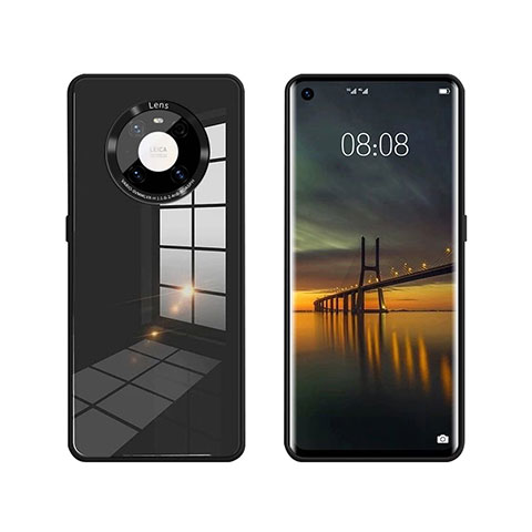 Carcasa Bumper Funda Silicona Espejo T01 para Huawei Mate 40E 4G Negro