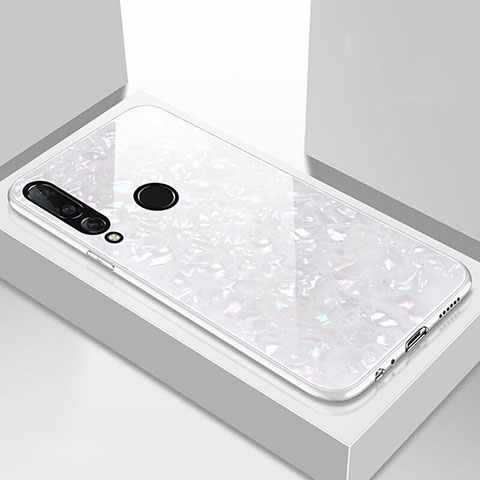 Carcasa Bumper Funda Silicona Espejo T01 para Huawei Nova 4e Blanco