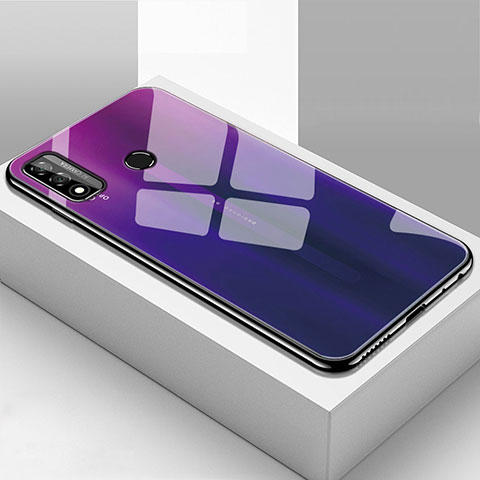 Carcasa Bumper Funda Silicona Espejo T01 para Huawei P Smart (2020) Morado