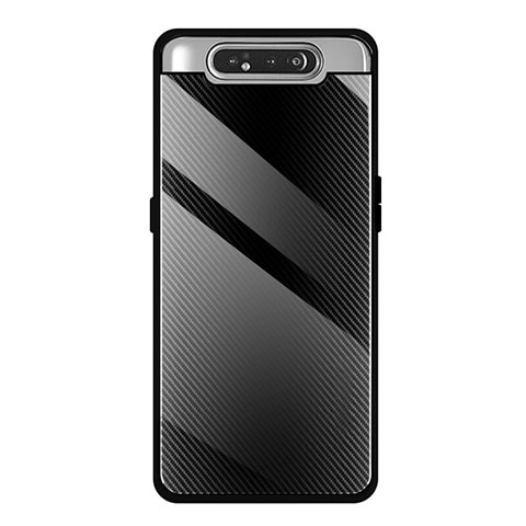 Carcasa Bumper Funda Silicona Espejo T01 para Samsung Galaxy A90 4G Negro