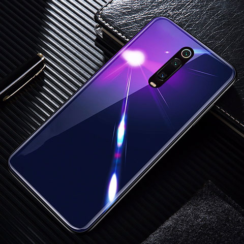 Carcasa Bumper Funda Silicona Espejo T01 para Xiaomi Mi 9T Pro Morado