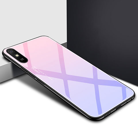 Carcasa Bumper Funda Silicona Espejo T01 para Xiaomi Redmi 9i Purpura Claro