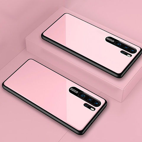 Carcasa Bumper Funda Silicona Espejo T02 para Huawei P30 Pro New Edition Rosa