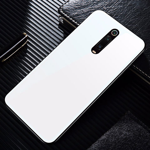 Carcasa Bumper Funda Silicona Espejo T02 para Xiaomi Mi 9T Blanco