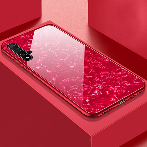 Carcasa Bumper Funda Silicona Espejo T03 para Huawei Nova 5 Pro Rojo