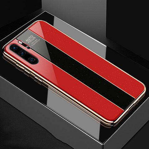 Carcasa Bumper Funda Silicona Espejo T03 para Huawei P30 Pro Rojo