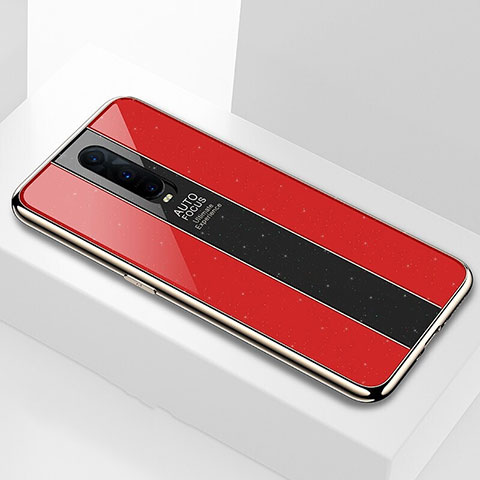 Carcasa Bumper Funda Silicona Espejo T03 para Oppo RX17 Pro Rojo