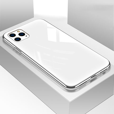 Carcasa Bumper Funda Silicona Espejo T05 para Apple iPhone 11 Pro Blanco