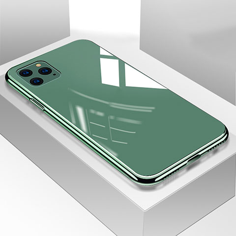 Carcasa Bumper Funda Silicona Espejo T05 para Apple iPhone 11 Pro Verde