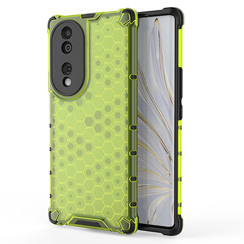 Carcasa Bumper Funda Silicona Transparente 360 Grados AM1 para Huawei Honor 70 5G Verde