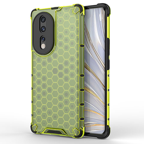 Carcasa Bumper Funda Silicona Transparente 360 Grados AM1 para Huawei Honor 80 5G Verde