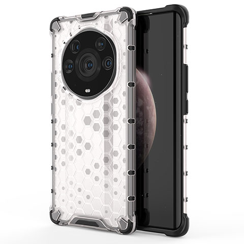 Carcasa Bumper Funda Silicona Transparente 360 Grados AM1 para Huawei Honor Magic3 Pro+ Plus 5G Blanco