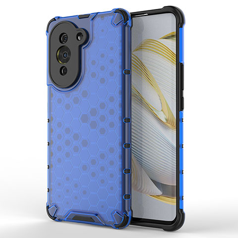 Carcasa Bumper Funda Silicona Transparente 360 Grados AM1 para Huawei Nova 10 Pro Azul