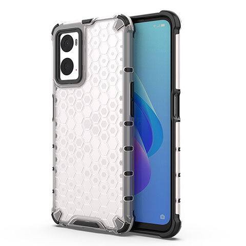 Carcasa Bumper Funda Silicona Transparente 360 Grados AM1 para Oppo A36 Blanco