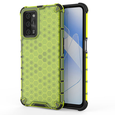 Carcasa Bumper Funda Silicona Transparente 360 Grados AM1 para Oppo A55 5G Verde