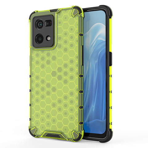 Carcasa Bumper Funda Silicona Transparente 360 Grados AM1 para Oppo F21 Pro 4G Verde