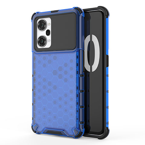 Carcasa Bumper Funda Silicona Transparente 360 Grados AM1 para Oppo K10 Pro 5G Azul