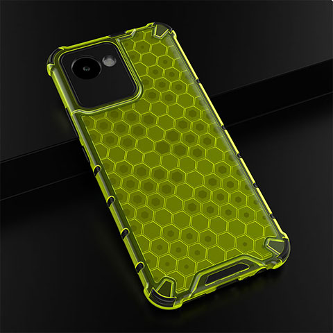 Carcasa Bumper Funda Silicona Transparente 360 Grados AM1 para Realme C30 Verde