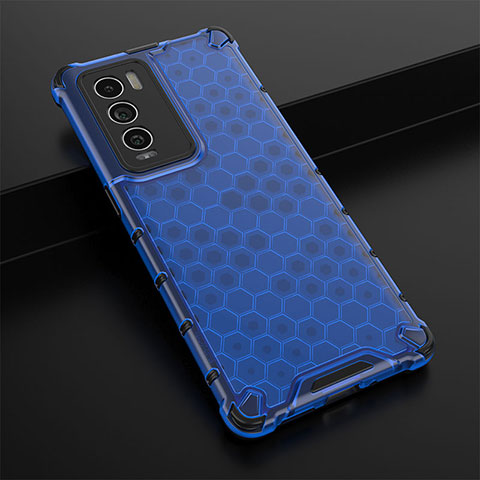 Carcasa Bumper Funda Silicona Transparente 360 Grados AM1 para Realme GT Master Explorer 5G Azul