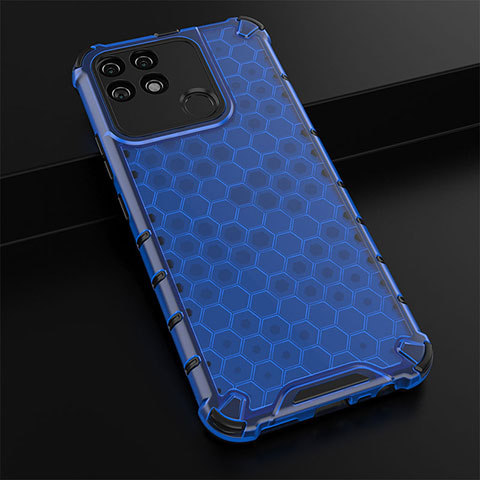 Carcasa Bumper Funda Silicona Transparente 360 Grados AM1 para Realme Narzo 50A Azul