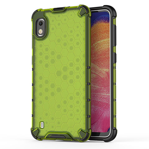 Carcasa Bumper Funda Silicona Transparente 360 Grados AM1 para Samsung Galaxy A10 Verde