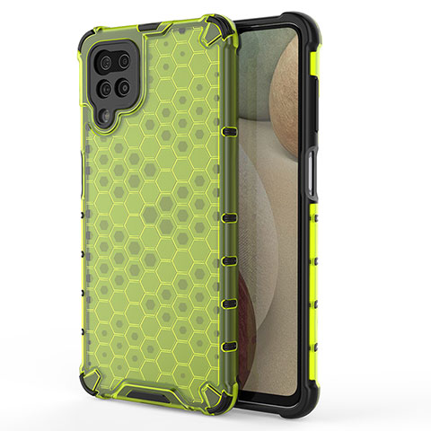 Carcasa Bumper Funda Silicona Transparente 360 Grados AM1 para Samsung Galaxy A12 5G Verde