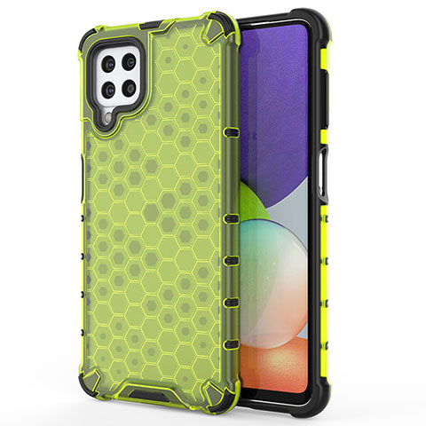 Carcasa Bumper Funda Silicona Transparente 360 Grados AM1 para Samsung Galaxy A22 4G Verde