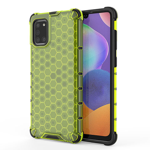 Carcasa Bumper Funda Silicona Transparente 360 Grados AM1 para Samsung Galaxy A31 Verde