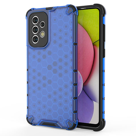 Carcasa Bumper Funda Silicona Transparente 360 Grados AM1 para Samsung Galaxy A33 5G Azul