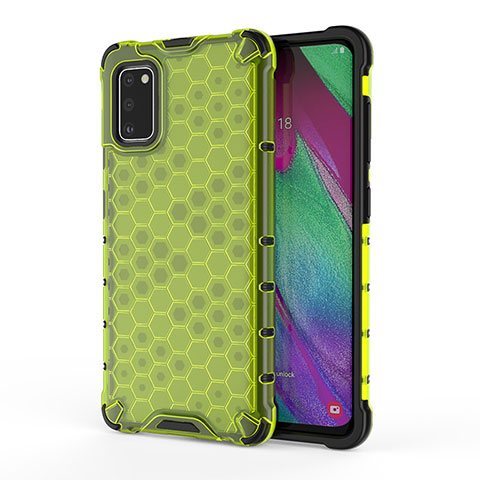 Carcasa Bumper Funda Silicona Transparente 360 Grados AM1 para Samsung Galaxy A41 Verde