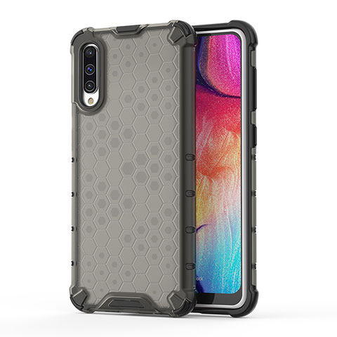 Carcasa Bumper Funda Silicona Transparente 360 Grados AM1 para Samsung Galaxy A50 Negro