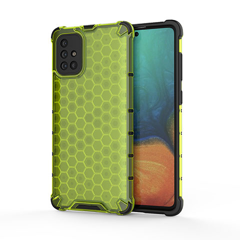 Carcasa Bumper Funda Silicona Transparente 360 Grados AM1 para Samsung Galaxy A71 5G Verde