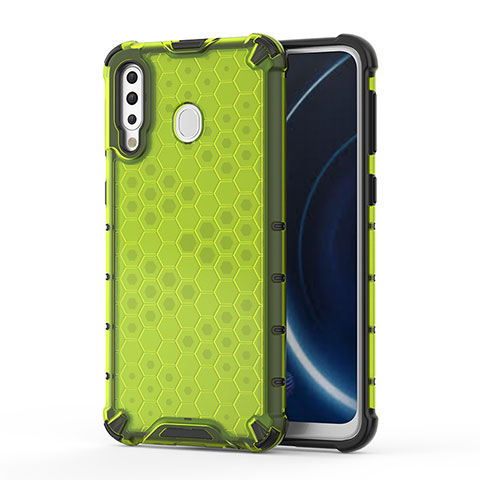 Carcasa Bumper Funda Silicona Transparente 360 Grados AM1 para Samsung Galaxy M30 Verde