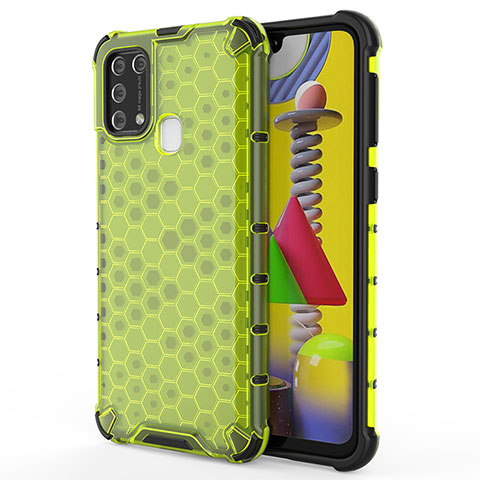 Carcasa Bumper Funda Silicona Transparente 360 Grados AM1 para Samsung Galaxy M31 Prime Edition Verde