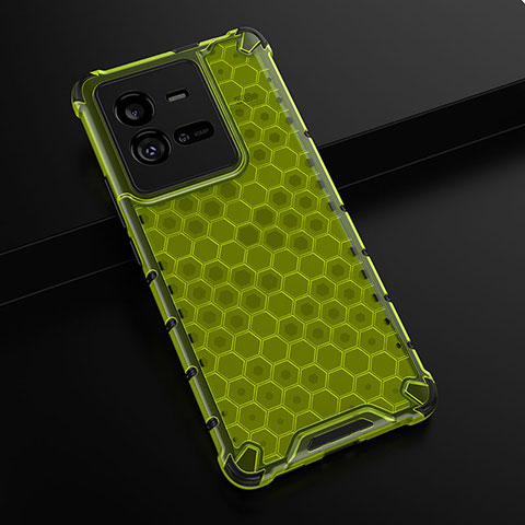 Carcasa Bumper Funda Silicona Transparente 360 Grados AM1 para Vivo iQOO 10 Pro 5G Verde