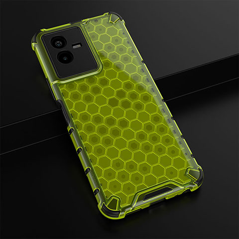 Carcasa Bumper Funda Silicona Transparente 360 Grados AM1 para Vivo iQOO Z6x Verde