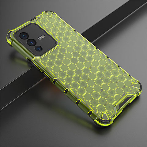 Carcasa Bumper Funda Silicona Transparente 360 Grados AM1 para Vivo V23 5G Verde