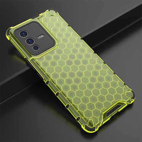 Carcasa Bumper Funda Silicona Transparente 360 Grados AM1 para Vivo V23 Pro 5G Verde